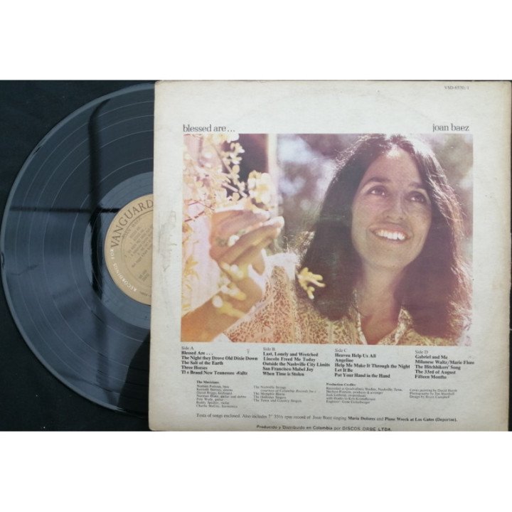 Joan Baez - Blessed Are... - Colombia reverso