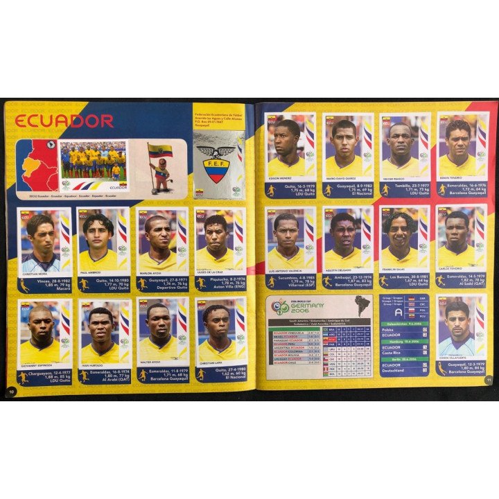 Futbol - Mundial Alemania 2006 Panini reverso