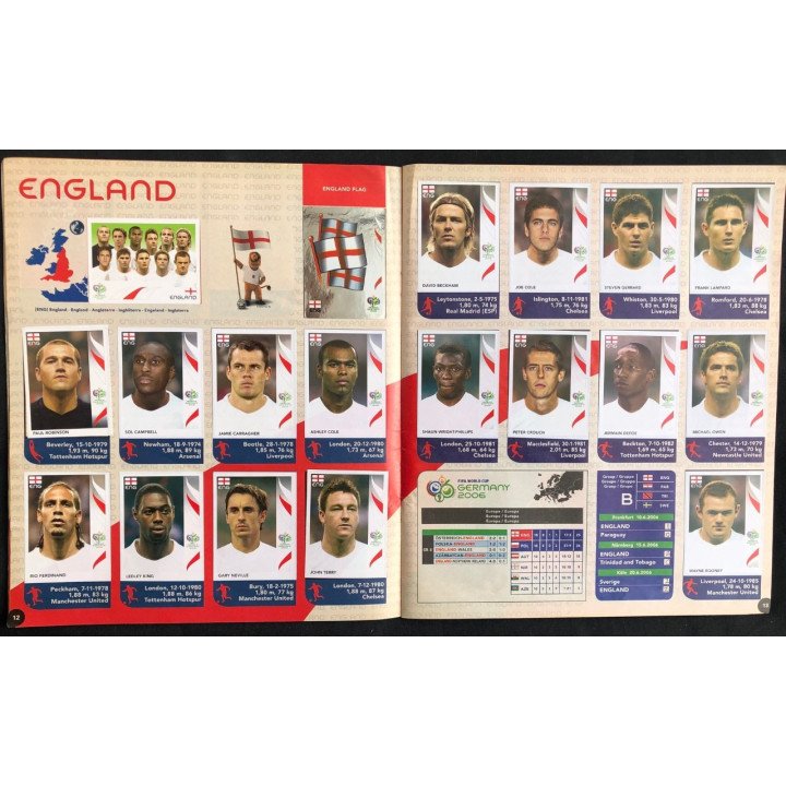 Futbol - Mundial Alemania 2006 Panini reverso