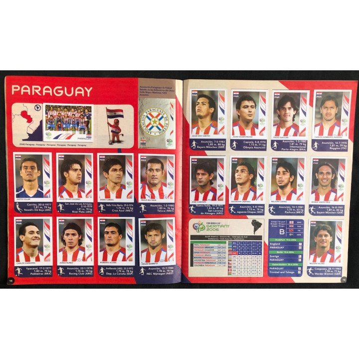 Futbol - Mundial Alemania 2006 Panini reverso