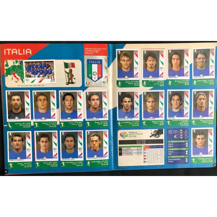 Futbol - Mundial Alemania 2006 Panini reverso