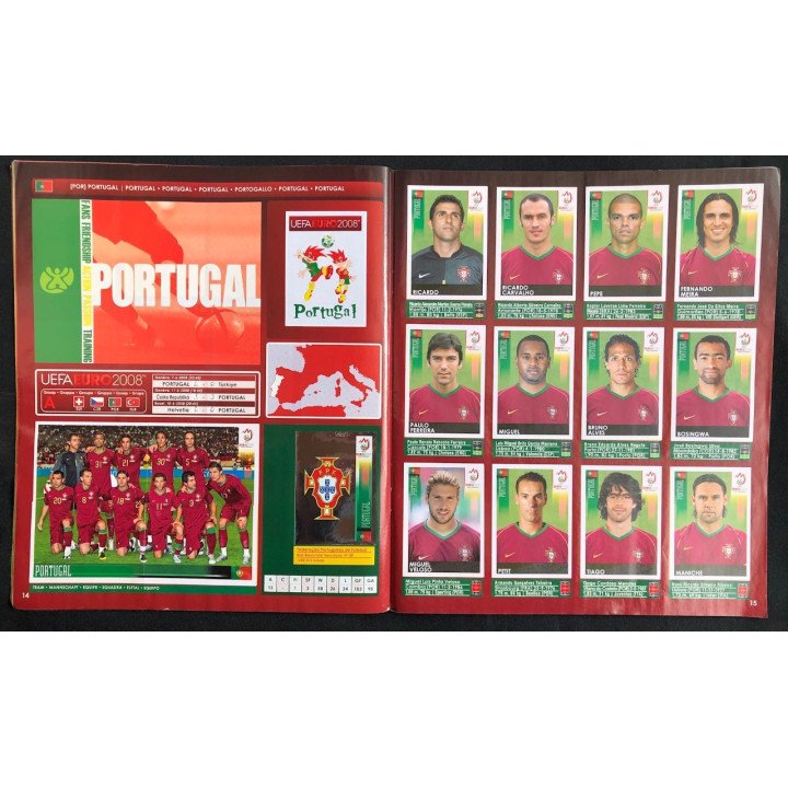 Futbol - UEFA Euro 2008 Panini reverso