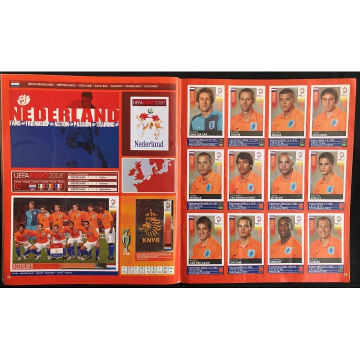 Futbol - UEFA Euro 2008 Panini reverso