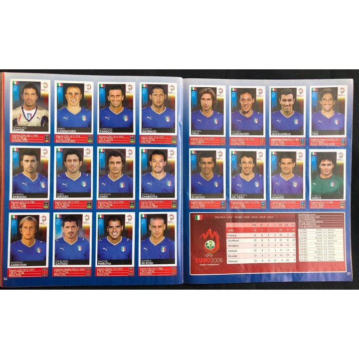 Futbol - UEFA Euro 2008 Panini reverso