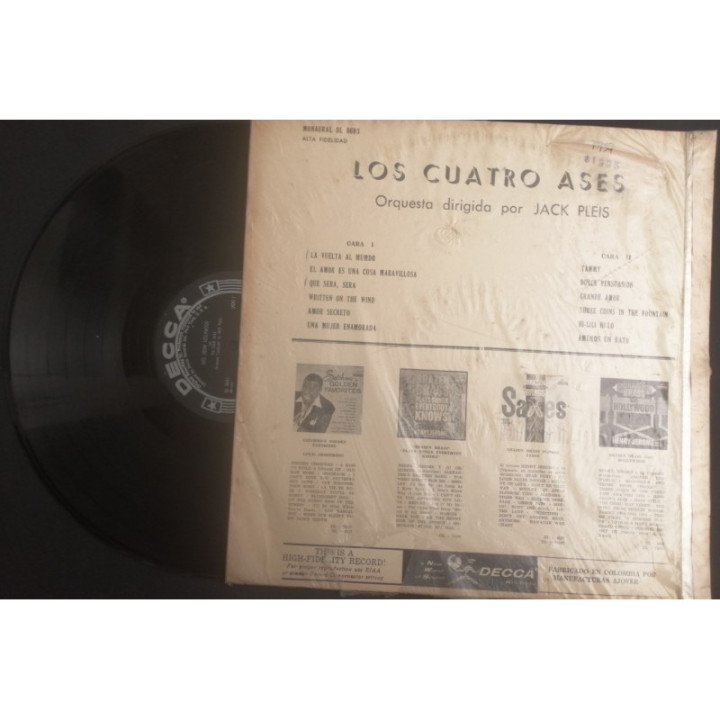 The Four Aces - Hits From Hollywood - Colombia reverso