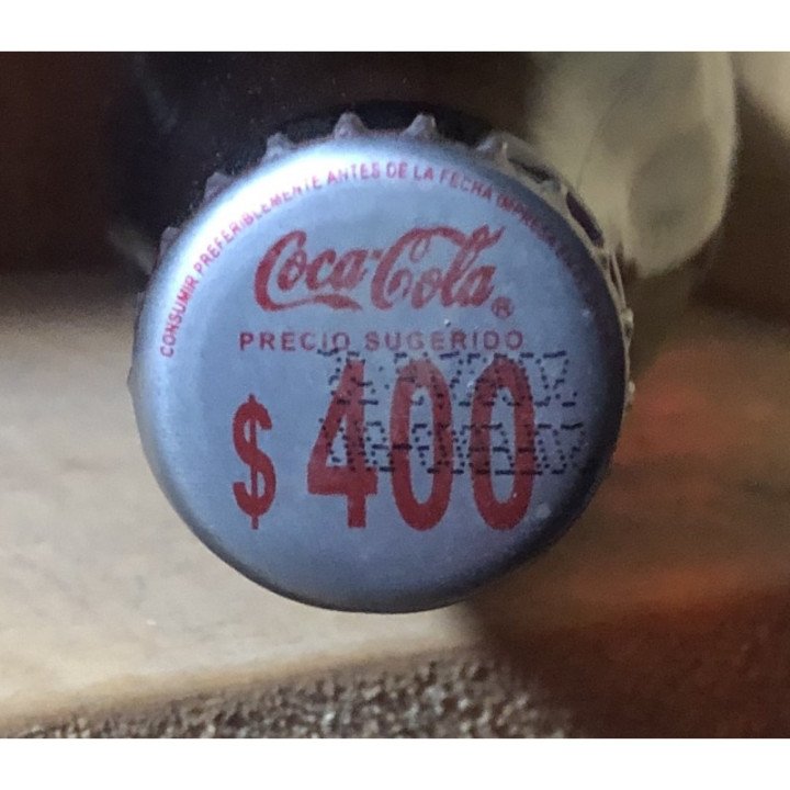 Botella 192ml Tapa Plateada $ 400- Colombia 1995 reverso