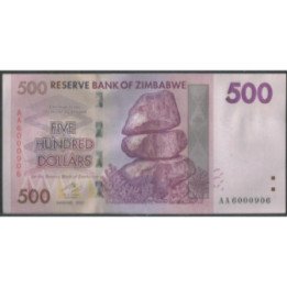 Zimbabwe 500 Dollars 2007 P70