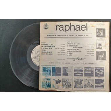 Raphael, Canciones De La Pelicula '' Al Ponerse El Sol'' - Colombia