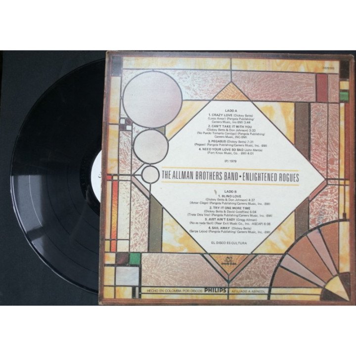 The Allman Brothers - Enlightened Rougues - Colombia reverso