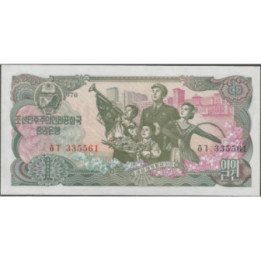 Korea del Norte 1 Won 1978 P18a
