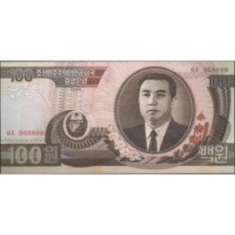 Korea del Norte 100 Won 1992 P43