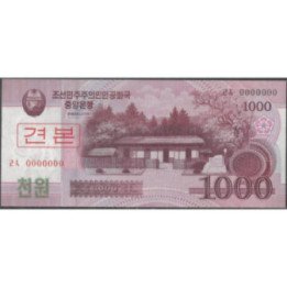 Korea del Norte 1.000 Won 2008 P64s Specimen