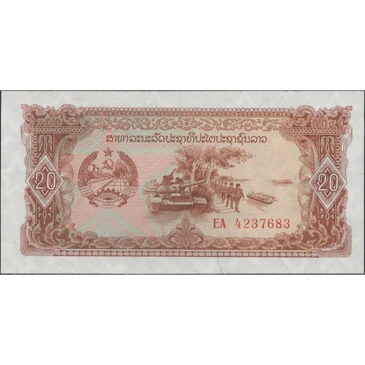 Laos 20 Kip de ND1979 P28r