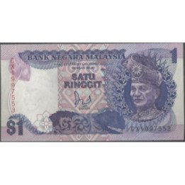Malaysia 1 Ringitt ND1989 P27a