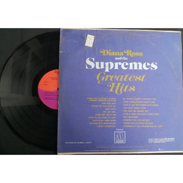 Diana Ross And The Supremes - Greatest Hits - Colombia reverso