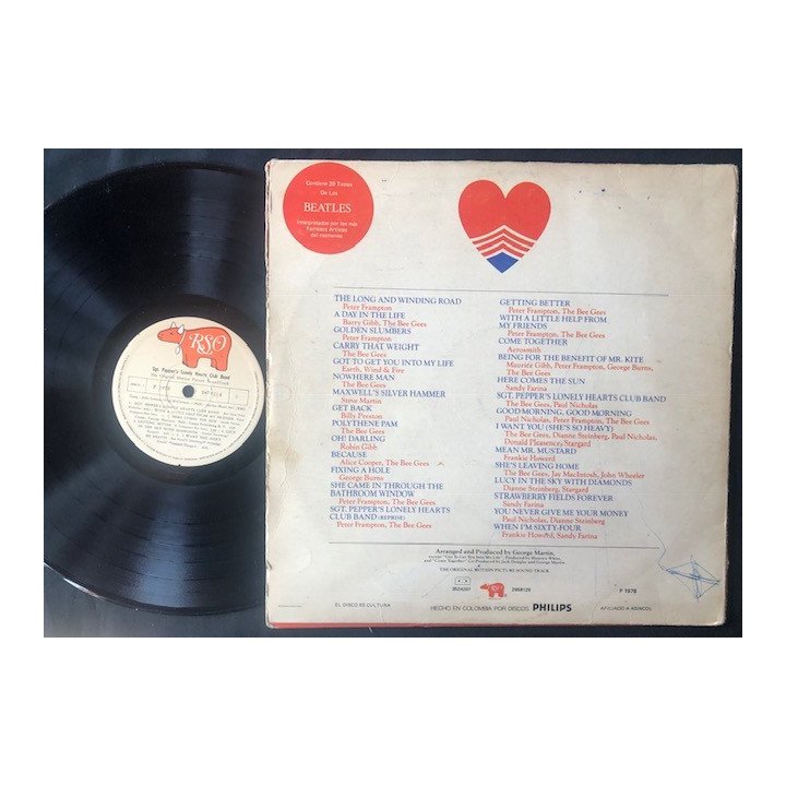 Peter Fampton & Bee Gees - Sgt. Pepper's Lonely Hearts Club Band - Colombia reverso