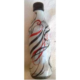 Botella 300ml Light Blanca Tiras negras y rojas 1 De 6 - Colombia 2005