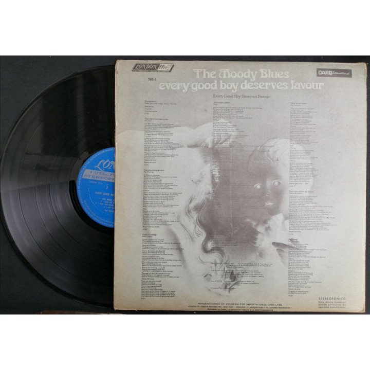 The Moody Blues - Every Good Boy Deserves Favour - Colombia reverso
