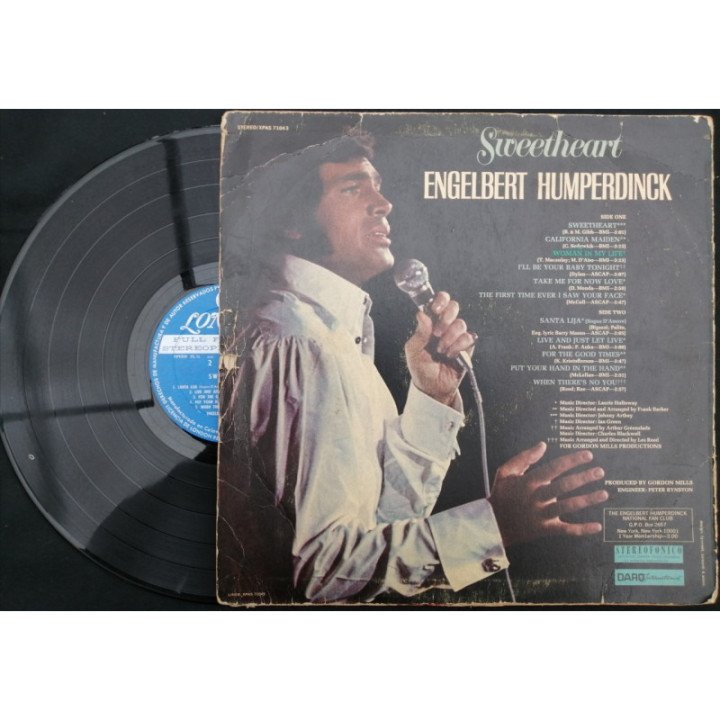 Engelbert Humperdink - Sweetheart - Colombia reverso