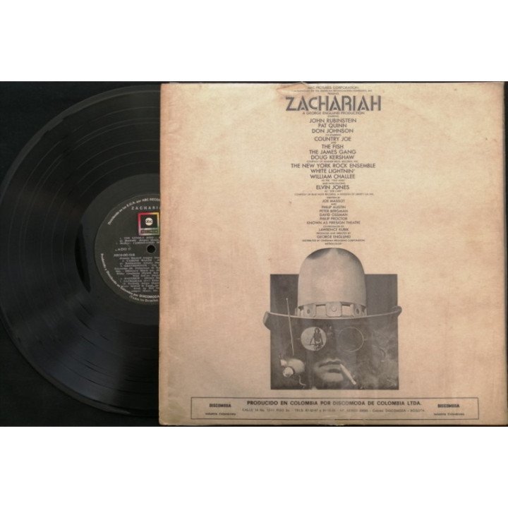 Zachariah Original Soundtrack - Colombia reverso