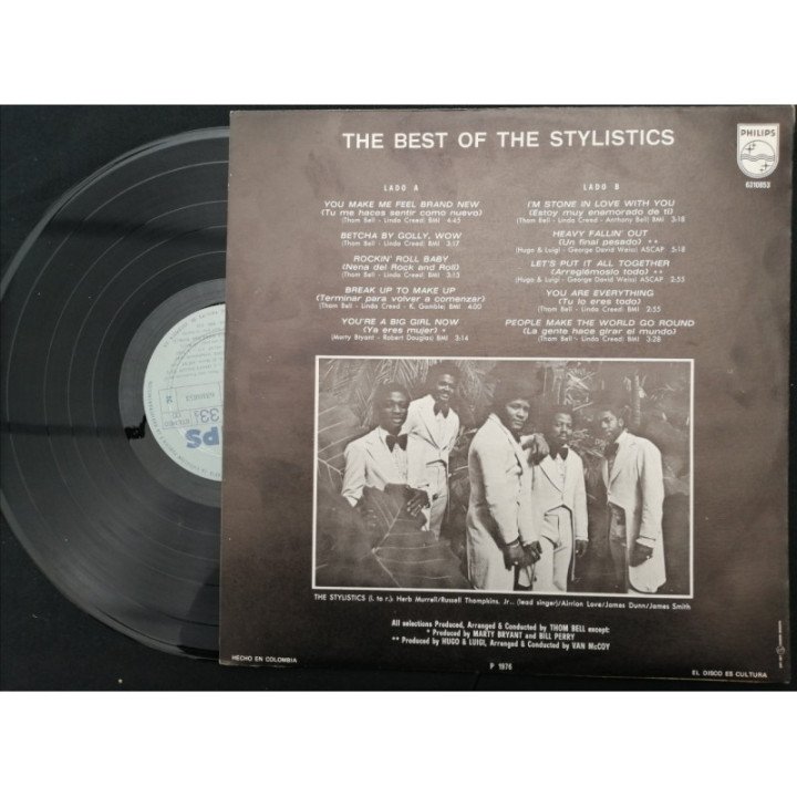 The Stylistics - The Best Of - Colombia reverso