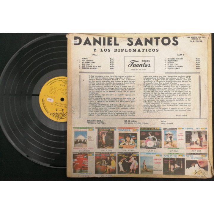 Daniel Santos Y Los Diplomaticos - Colombia reverso