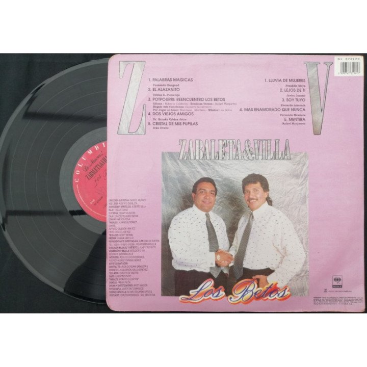 Los Betos Zabaleta & Villa De Nuevo - Colombia reverso