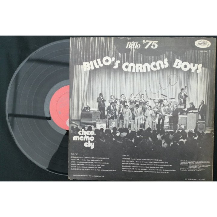 Billo's Carcacas Boys - Billo '75 - Colombia reverso