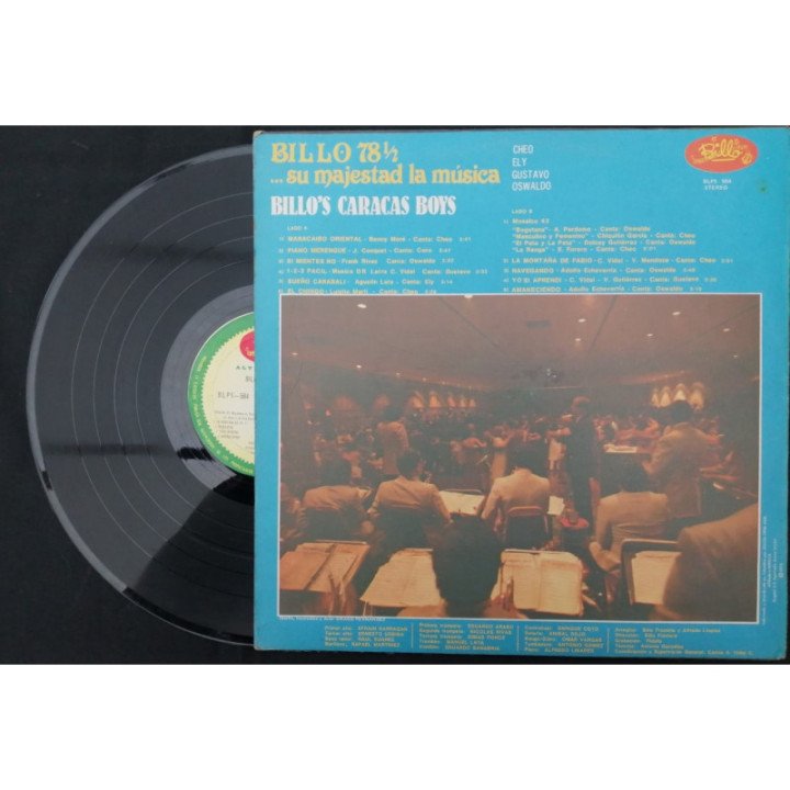 Billo's Caracas Boys Billo 78 1/2... Su Majestad La Musica reverso