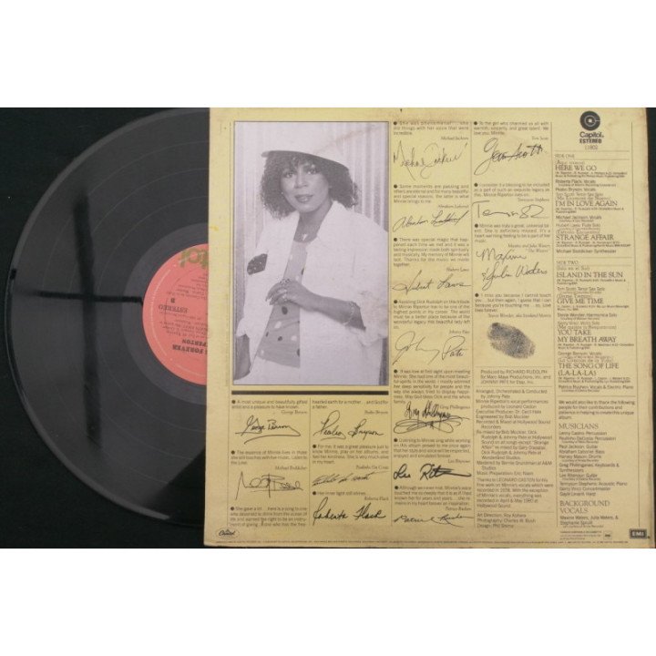 Minnie Riperton Love Lives Forever - Colombia reverso