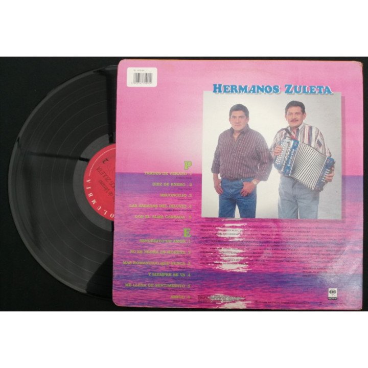Hermanos Zuleta Tardes De Verano - Colombia reverso