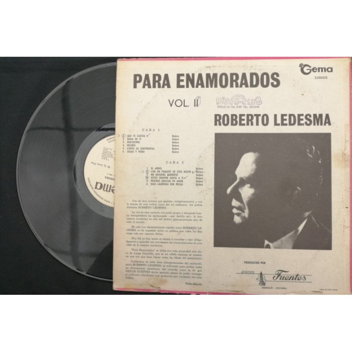 Roberta Ledesma Para Enamorados Vol II - Colombia reverso