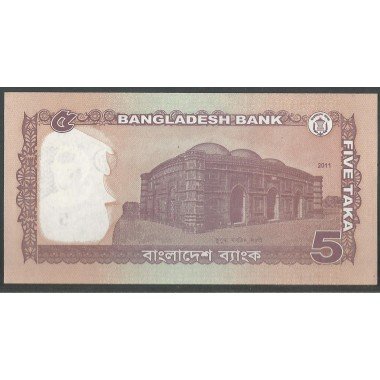 Bangladesh 5 Taka 2011 P53a