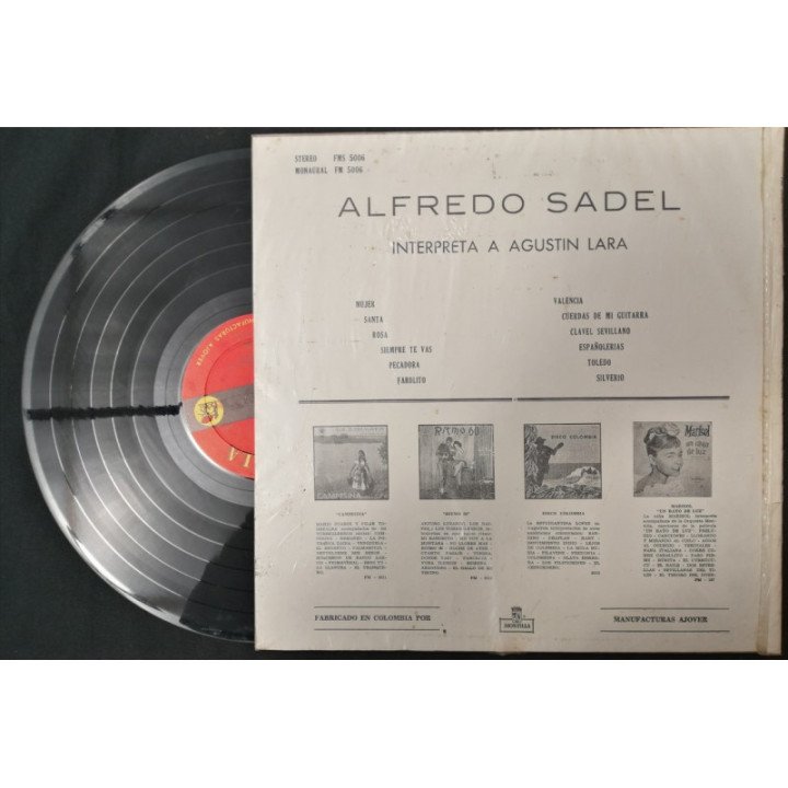 Alfredo Sadel Canta A Agustin Lara - Colombia reverso