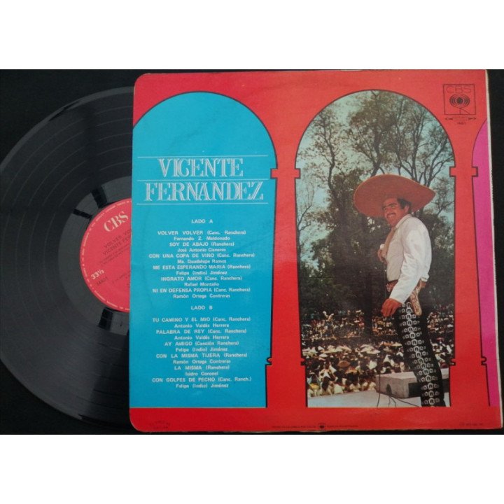 Vicente Fernandez Volver Volver - Colombia reverso