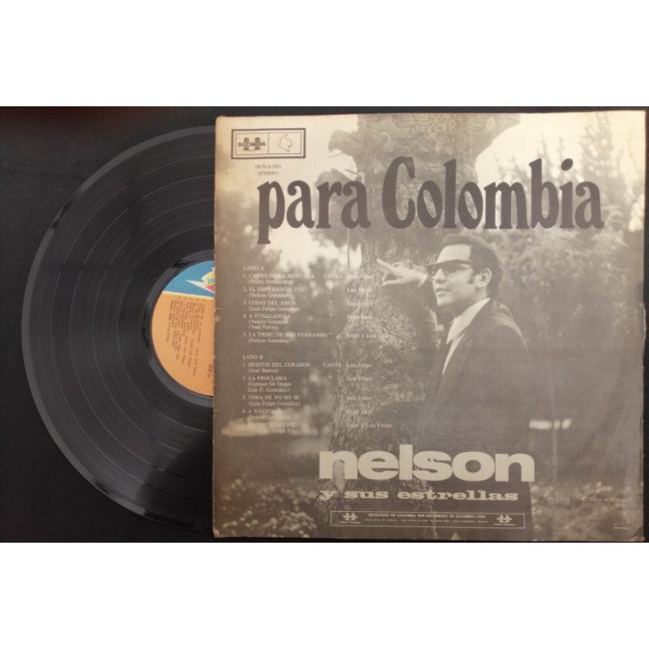 Nelson y Sus Estrellas Para Colombia - Colombia reverso