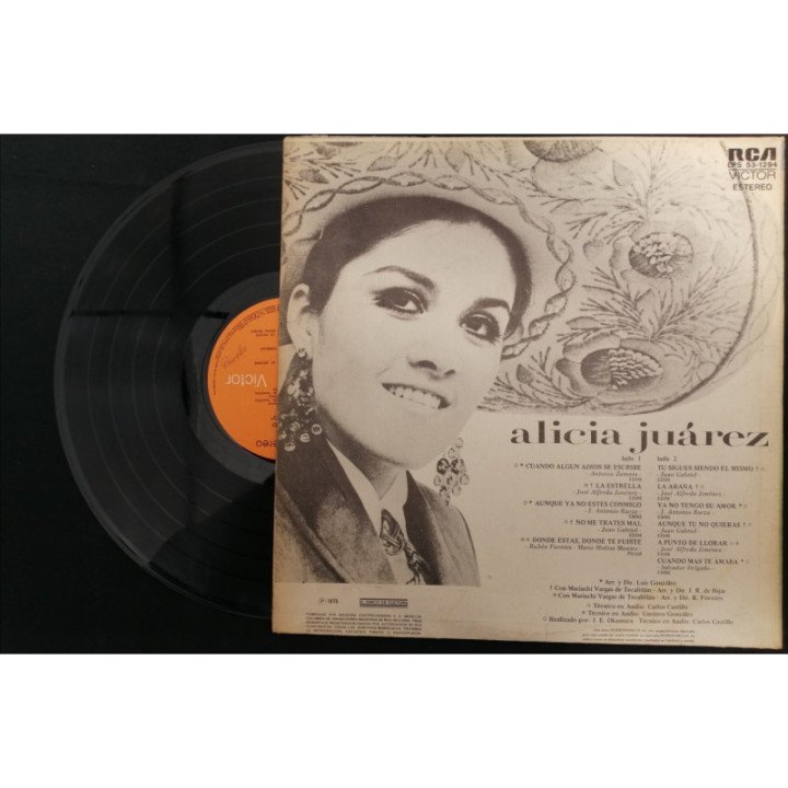 Alicia Juarez Aunque Ya No Estes Conmigo - Colombia reverso