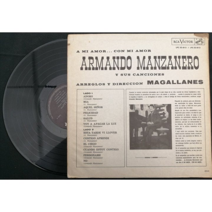 Armando Manzanero A mi amor... Con Mi Amor - Colombia reverso
