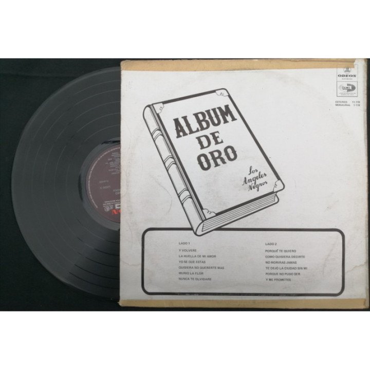 Los Angeles Negros Album De Oro - Colombia reverso