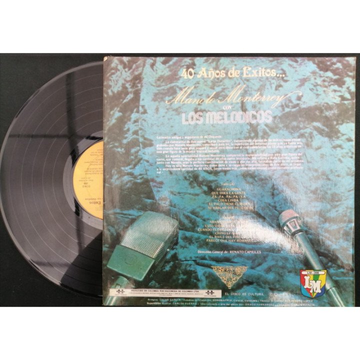 Los Melodicos 40 Años De Exitos - Colombia reverso