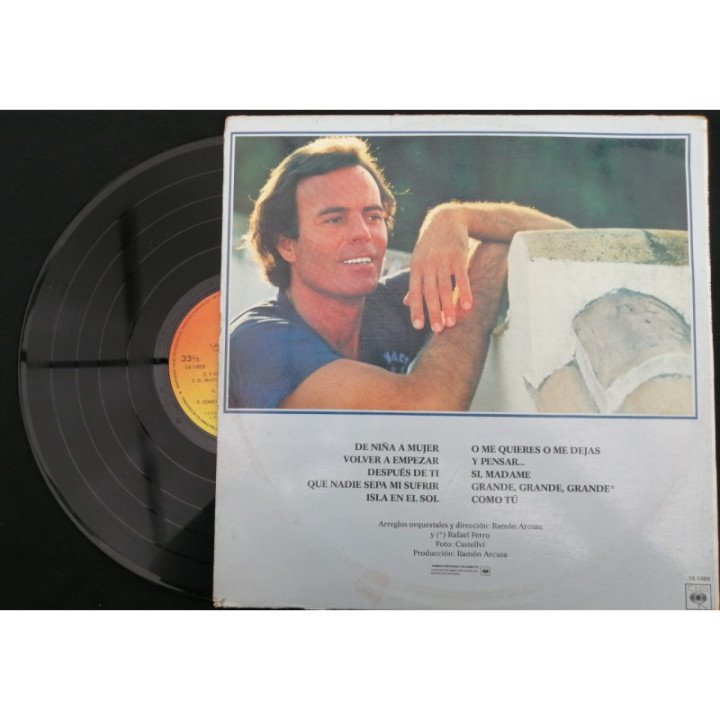 Julio Iglesias De Niña A Mujer - Colombia reverso