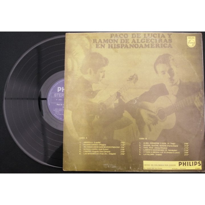 Paco De Lucia En Hispanoamerica - Colombia reverso