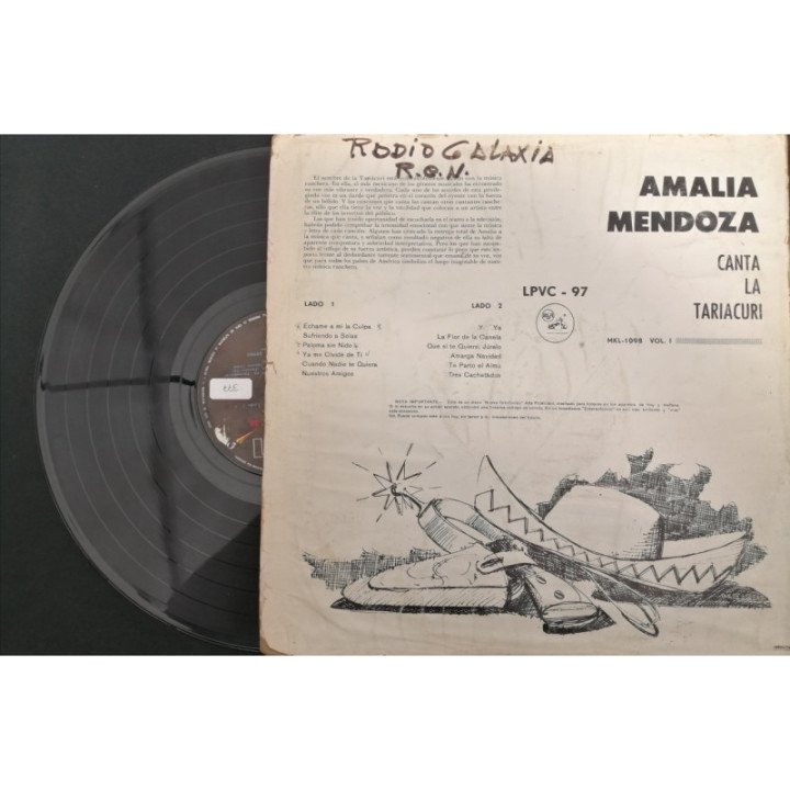 Amalia Mendoza La Tariacuri - Colombia reverso