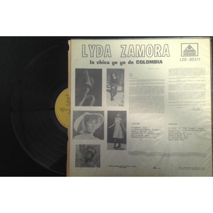 Lyda Zamora La Chica Ye Ye De Colombia - Colombia reverso