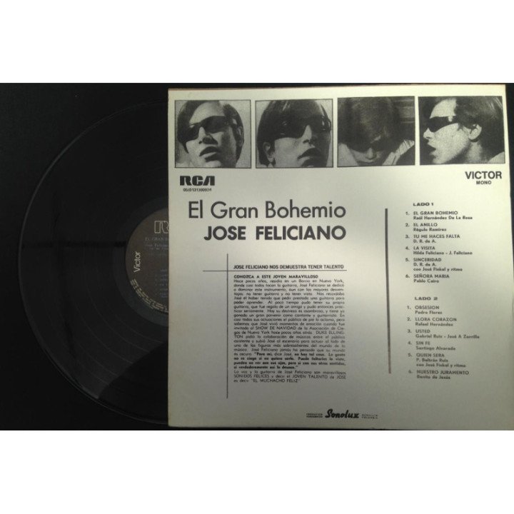 Jose Feliciano El Gran Bohemio - Colombia reverso