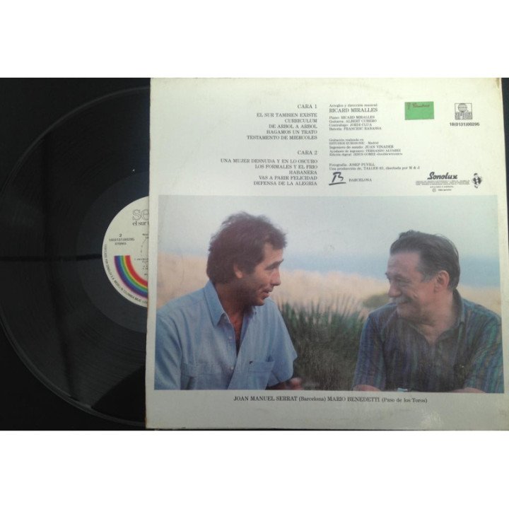 Joan Manuel Serrat El Sur Tambie Existe - Colombia reverso