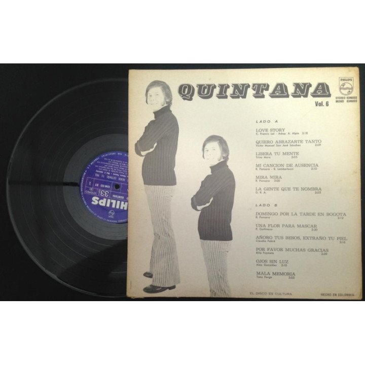 Quintana Añoro Tus Besos Extraño Tu Piel - Colombia reverso