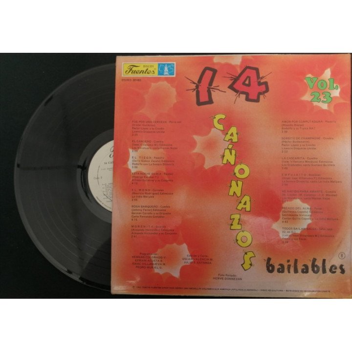 14 Cañonazos Bailables Vol 23 - Colombia reverso