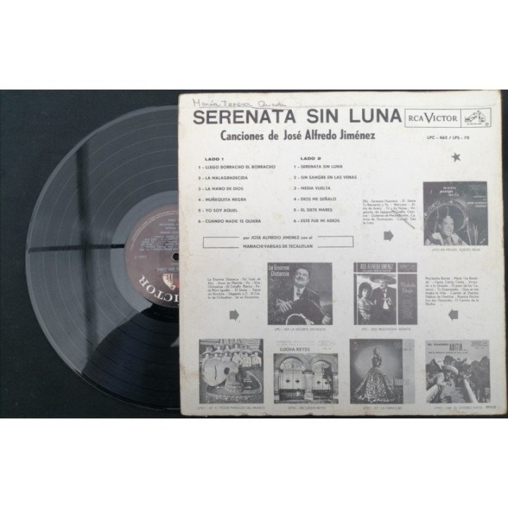 Jose Alfredo Serenata Sin Luna - Colombia reverso