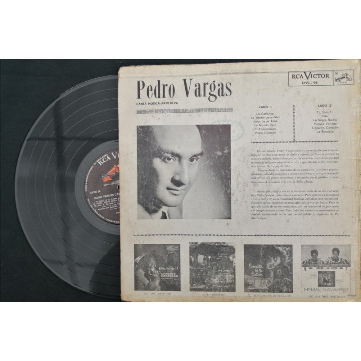 Pedro Vargas Canta Musica Ranchera - Colombia reverso